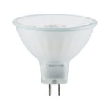 Frosted LED reflector lamp with GU5.3 base in white for energy-efficient lighting