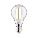 Classic LED light bulb with clear glass and E14 base for energy-efficient lighting solutions
