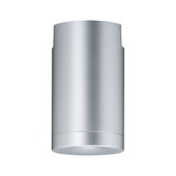 Spot de plafond cylindrique moderne en aluminium argenté pour éclairage LED