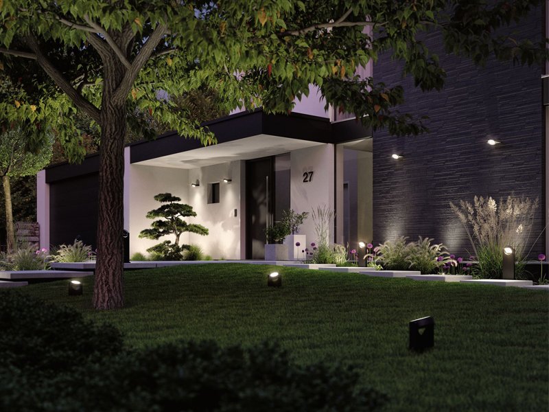 Pure Garden 50-LG1057 Pathway Coach Lights-15” Water Resistant Outdoor Stake Lighting Set of 6 