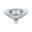 230 V Standard LED Reflector QPAR111 GU10 350lm 4W 2700K Aluminium Paulmann clear glass LED reflector lamp with GU10 base for energy-efficient lighting solutions