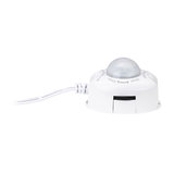 White plastic motion sensor with cable for light control and energy saving