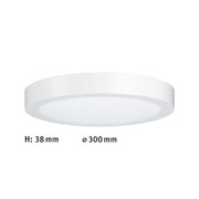 Panneau LED de plafond rond blanc de 300 mm de diamètre et 38 mm de hauteur pour éclairage moderne