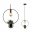 Neordic Hanglamp Tasja E27 max. 20W Zwart/Koper dimbaar Metaal
