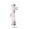 Neordic Pendant luminaire Eldar incl. plug E27 max. 20W Red/Brushed nickel dimmable Metal