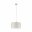 Hanglamp Tessa E27 max. 60W Crème/Staal geborsteld dimbaar