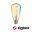 Filament 230 V Smart Home Zigbee 3.0 LED-kolbe ST64 E27 600lm 7,5W Tunable White dæmpbar Guld