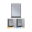 LED-verlichte spiegel Miro IP44 Tunable White 180lm 230V 11W Spiegel/Zwart mat