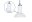Neordic Hanglamp Runa GU10 max. 20W Wit/Grijs dimbaar