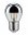 Modern Classic Edition Standaard 230 V LED-kogellamp Kopspiegel E27 220lm 2,6W 2700K Kopspiegel zilver