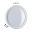 LED Exterior wall luminaire Platomo seawater resistant IP44 round 180mm 3000K 14,5W 1200lm 230V White Plastic