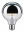 Modern Classic Edition Standard 230V LED Globe Kopfspiegel E27 G95 580lm 4,8W 2700K Kopfspiegel Silber