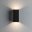 Udendørs LED-vægarmatur Flame IP44 kantet 102x100mm 3000K 2x5,8W 2x540lm 230V Koksgrå Aluminium