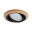 LED Recessed luminaire Lanati 3-piece set round 84mm 30° Coin 3x6W 3x470lm 230V 2700K Wood look Oak/Black matt