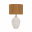 Pauleen Lampe à poser Timber Glow E27 max. 20W Beige/Blanc