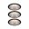 Spot encastré LED 3-Step-Dim Cole Coin Kit de base IP44 rond 88mm Coin 3x6W 3x470lm 230V gradable 2700K Noir/Argent