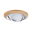 LED Recessed luminaire Lanati Individual Spot round 84mm 30° Coin 6W 470lm 230V 2700K Wood look Oak/Turned aluminium