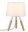 Neordic Lampe à poser Berit E27 max. 20W Blanc/Bois Tissus/Bois/Métal