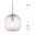 LED Pendant luminaire Ruya E14 max. 20W Glass/Chrome