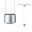 URail Suspension LED Aldan 880lm / 480lm 8,5 / 1x4,5W 2700K gradable 230V Chrome mat/Noir