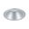 LED Recessed luminaire Cole Coin 1-piece set IP44 round 88mm Coin 6W 470lm 230V dimmable 2700K Silver matt