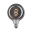 1879 Filament 230 V LED Globe G125 E27 130lm 4W 1800K dimbaar Rookglas