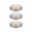LED-inbouwlamp 3-Step-Dim Cole Coin Basisset IP44 rond 88mm Coin 3x6W 3x470lm 230V dimbaar 2700K Wit/Zilver