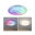 LED-plafondlamp Rainbow met regenboogeffect RGBW+ 1600lm 230V 22W dimbaar Chroom/Wit