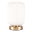 Pauleen Lampe à poser Noble Purity E27 max. 20W Blanc/Doré champagne