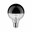 Modern Classic Edition Standard 230 V Globe LED Calotte réflectrice E27 G95 600lm 6,5W 2700K gradable Calotte réflectrice en chrome noir