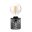 Pauleen LED-tafellamp Crystal Smoke E27 max. 20W Rookglas