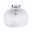 Plafonnier LED Ruya IP44 E27 230V max. 60W gradable Verre/Chrome