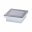LED-gulvindbygningsarmatur Smart Home Zigbee 3.0 Brick insektvenligt IP67 kantet 100x100mm Tunable Warm 1W 18lm 230V Rustfrit stål Rustfrit stål