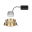 LED Einbauleuchte Cole Coin 1er-Set IP44 rund 88mm Coin 6W 470lm 230V dimmbar 2700K Gold matt