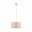Hanglamp Tessa E27 max. 60W Crème/Staal geborsteld dimbaar