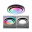 LED Ceiling luminaire Rainbow avec effet arc-en-ciel RGBW+ 1500lm 230V 38,5W dimmable Black/White