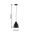 Neordic Pendant luminaire Hilla E27 max. 40W Black dimmable Metal