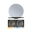 LED-verlichte spiegel Miro IP44 Tunable White 500lm 230V 11W Spiegel/Zwart mat