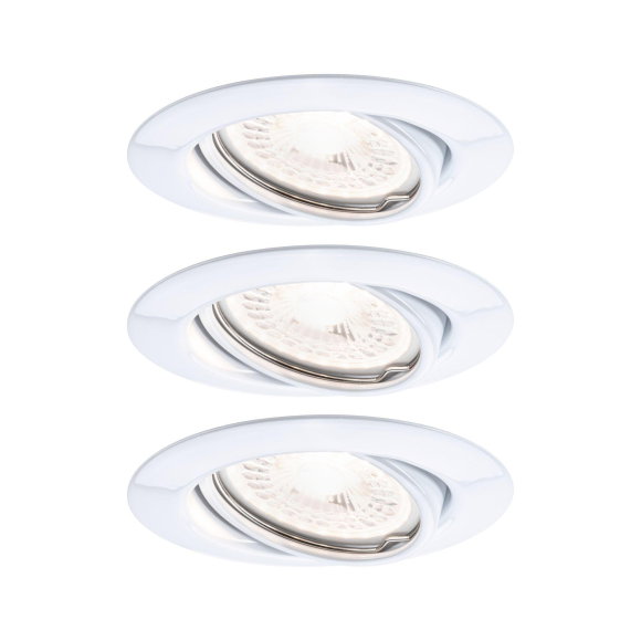 NABER Yolo Neo LED Unterbauleuchten-Set – 3 Stück, Edelstahlfarbig, 3 Watt, Warmweiß (3000K)