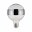Modern Classic Edition LED Globe Ringspiegel E27 230V 640lm 6,5W 2700K dimbaar Ringspiegel zilver