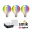 Kits de démarrage Smart Home Zigbee 3.0 Ampoule LED Filament G95 RGBW + Gateway smik + Interrupteur