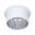 Spot encastré LED 3-Step-Dim Gil Coin IP44 rond 68mm Coin 6W 470lm 230V gradable 2700K Blanc dépoli/Acier brossé