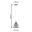 Neordic Pendant luminaire Hilla E27 max. 40W Brushed iron dimmable Metal
