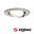 Spot encastré LED Smart Home Zigbee Nova Plus Coin orientable rond 84mm 50° Coin 6W 460lm 230V 2700K Acier brossé