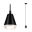 LED Pendant luminaire Luia GU10 max. 10W Satin/Signal black