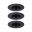 Recessed luminaire 3 pack Rigid round 90mm GU10 max. 3x10W 230V dimmable Black