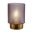 Pauleen Tischleuchte Pure Glamour E27 2700K 30lm 0,8W Rauchglas/Messing