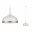 Neordic Hanglamp Embla E27 max. 20W Wit mat/Goud dimbaar Metaal