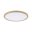 Panneau LED Atria Shine Backlight IP44 rond 293mm 16W 1600lm 3000K Esthétique bois