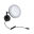 Miroir cosmétique LED Masua IP44 White Switch 55lm 230V 4W Noir mat